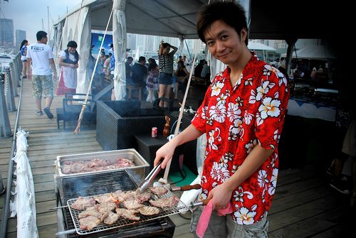 青島五星飯店推海上派對 月餅西施香艷亮相