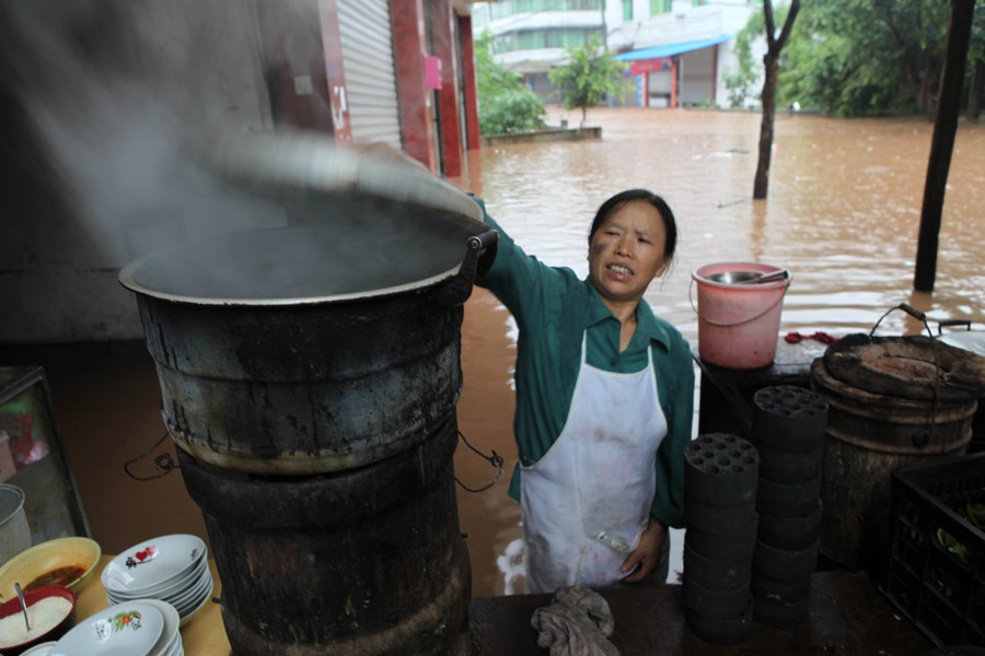 重慶大足遭受有史以來最強(qiáng)暴雨