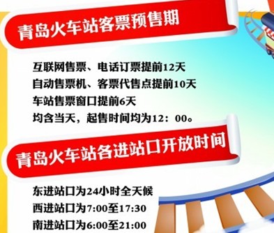 青島火車站將迎史上最高客流 進站最好走南門