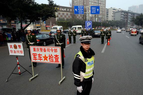 資料圖：重慶對軍車開展專項整頓。